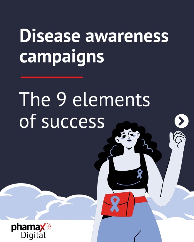 cover image of a pdf listing the 9 elements of a successful disease awareness campaign