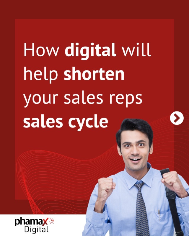 Cover of a pdf about how digital can help reduce sales cycles in pharma