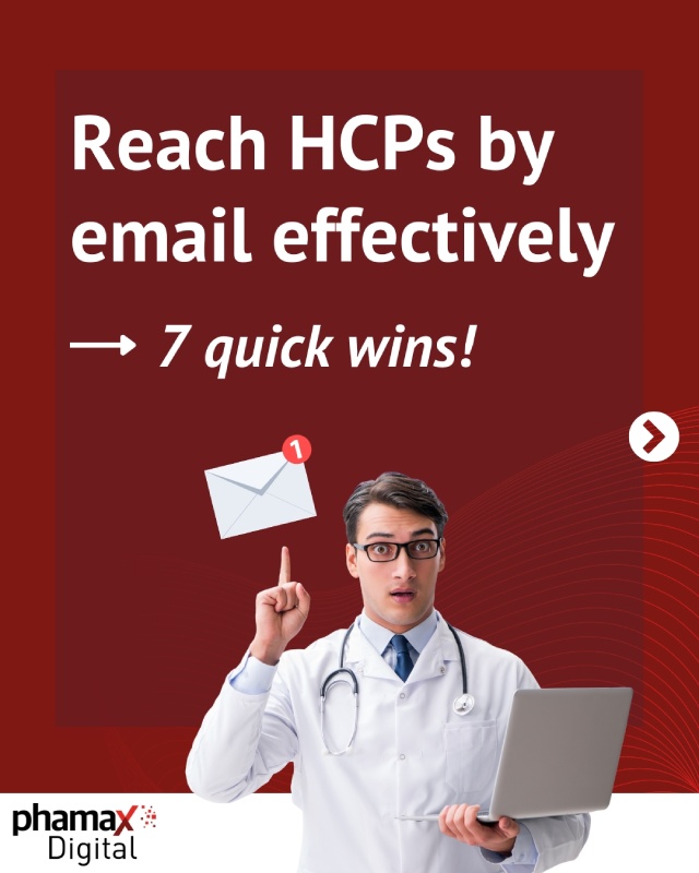 Cover of a pdf about 7 quick tips for pharma email marketing