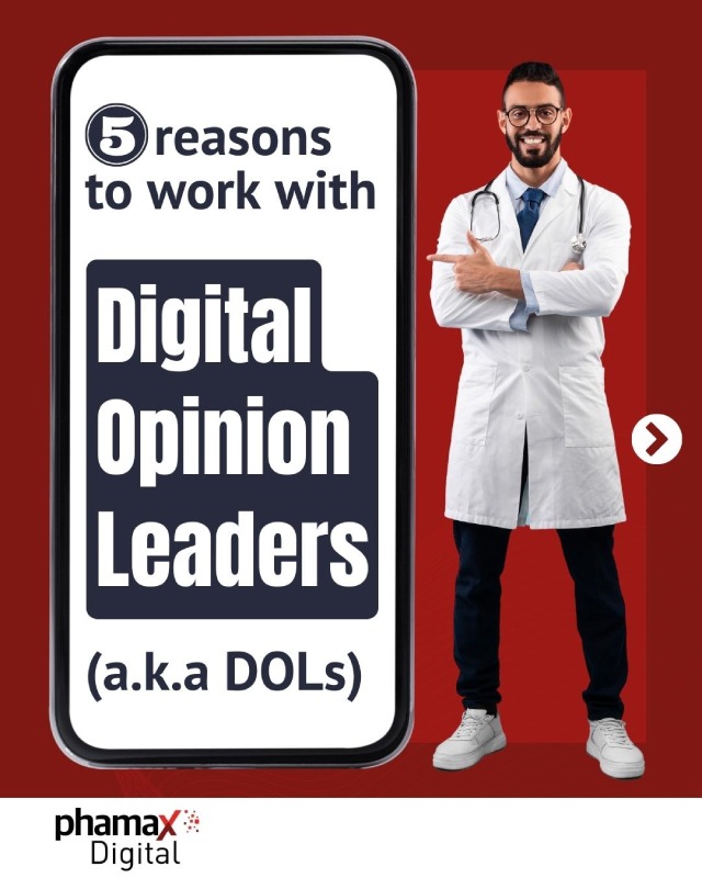 Cover of a pdf about 5 reasons to work with Digital Opinion Leaders in pharma
