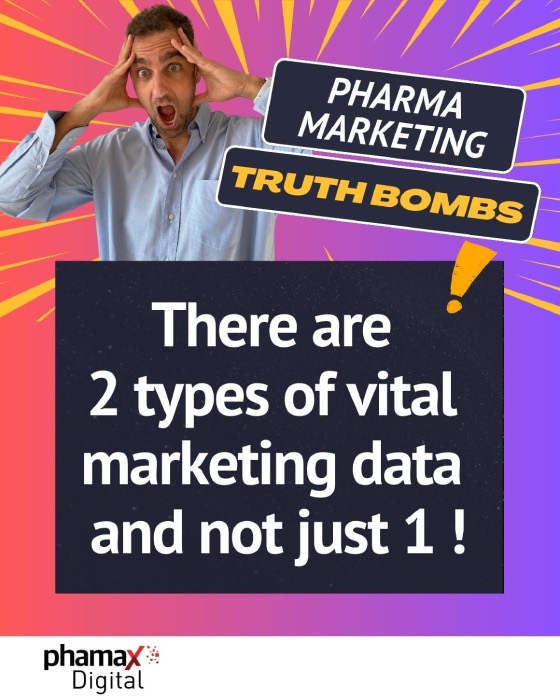 Cover of a pdf about the 2 types of data in pharma marketing